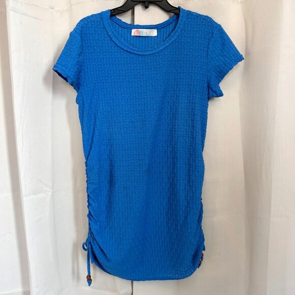 FP Beach Womens Tunic Medium Blue Swim Cover Up Beach Rusch Boho Coastal 18348 - Picture 1 of 8